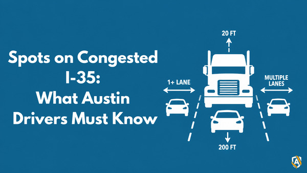 The Danger of Truck Blind Spots on Congested I-35: What Austin Drivers Must Know